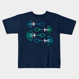 Teal Cams Kids T-Shirt